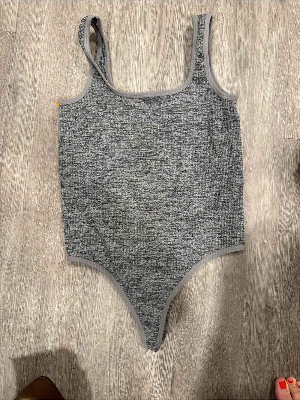 Colsie Grey Bodysuit - tank top